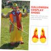 MERRYHAPY 1 Pair Halloween Clown Shoes Ladies Dress Sandals Costume Sandals for Toddlers Kids Dresses Brown Hat Clown Shoes for Men Funny Eva Sole Accessories Clothing Man view 3