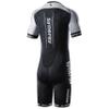 Synergy Triathlon Tri Suit - Men's Elite Short Sleeve Trisuit Cycling Skinsuit (Salt/Pepper, XX-Large) view 4