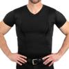 CCW Tactical Concealed Carry Holster Shirt | Secure Hook & Loop Pocket with Large Storage | All Season Moisture Wicking Compression Shirt | Mens V-Neck, Black 5XL view 1