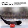 INOOMP 2pcs Roller Hockey Pucks for Street and Outdoor Training Lightweight High Hardness Design for Practicing Roller Hockey Skills view 3