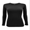 Natural Uniforms Women's Under Scrub Tee Crew Neck Long Sleeve T-Shirt-3-Pack (Small, 3 Pack BLK/WHT/CHL) view 2