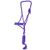 HILASON Western Horse Halter Basic Poly Rope with Lead Floral Leather 10 Ft | Halters for Horses and view 1