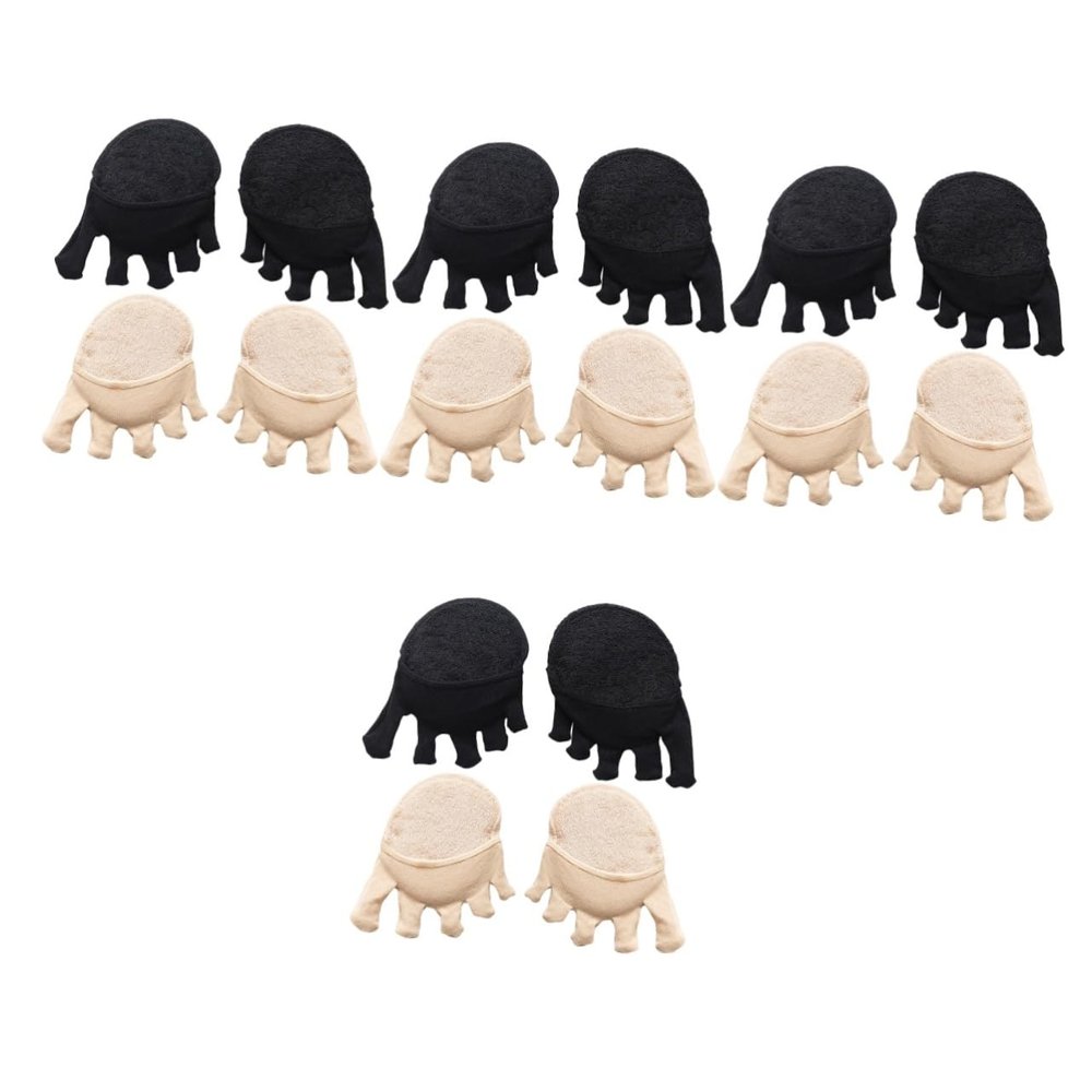 Healifty 8pairs Toe Corrector for Women Washable Forefoot Pads Reusable Half Socks Outdoor Foot Supply