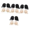 Healifty 8pairs Toe Corrector for Women Washable Forefoot Pads Reusable Half Socks Outdoor Foot Supply view 1