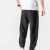 Mens Sweatpants Joggers Baggy Sweatpants for Men 2023 Casual Loose Drawstring Solid Baggy Pants Outdoor Fashion Beam Feet Sweatpants Black 3X view 3
