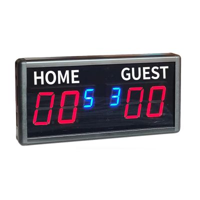 Portable Tabletop Score Keeper with Buzzer, 6-Digital Scoreboard with Remote Control, 6 Levels Brightness Adjustment and Two Supply Modes, Ultr A-Long Standby and Easy to Operate, for Multisports