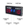 Portable Tabletop Score Keeper with Buzzer, 6-Digital Scoreboard with Remote Control, 6 Levels Brightness Adjustment and Two Supply Modes, Ultr A-Long Standby and Easy to Operate, for Multisports view 3