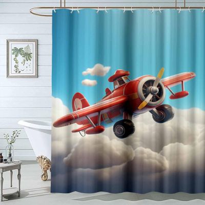 JOSUE Boho Shower Curtain, Red,Blue Personalised Shower Curtains for Bathroom,Waterproof Quick-Dry Polyester Fabric Shower Curtain with 12 Hooks for Bathroom Kitchen - 182x182cm(72x72in)