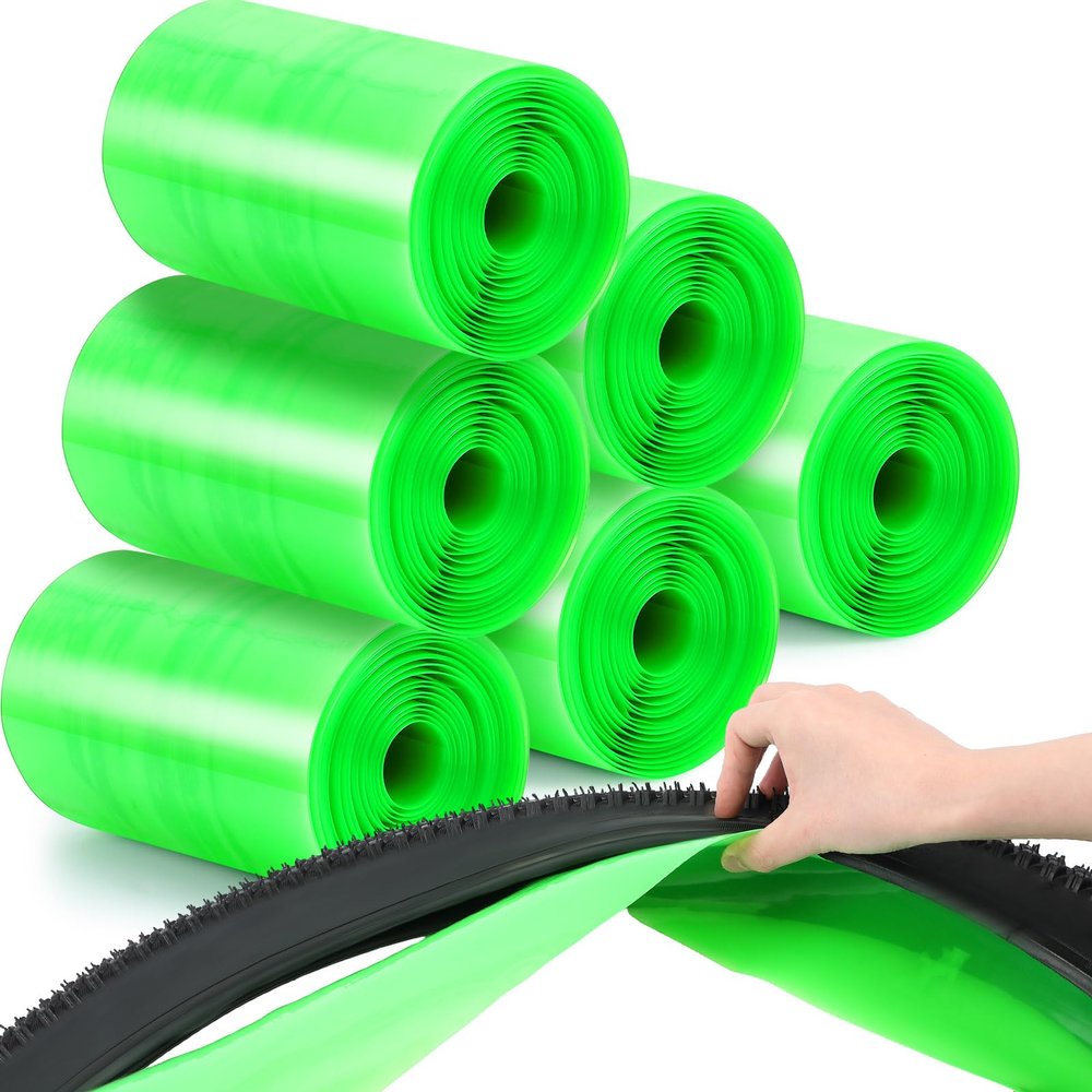 Datanly 6 Rolls Fat Bike Tire Liner for 29 x 4-5 Inch Bike Tires Puncture Resistant TPU Liner Longer Lasting Protector for Mountain and Road Bicycle