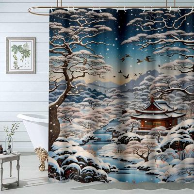 JOSUE Boho Shower Curtain, White Personalised Shower Curtains for Bathroom,Waterproof Quick-Dry Polyester Fabric Shower Curtain with 12 Hooks for Bathroom Kitchen - 120x180cm(47x71in)