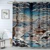 JOSUE Boho Shower Curtain, White Personalised Shower Curtains for Bathroom,Waterproof Quick-Dry Polyester Fabric Shower Curtain with 12 Hooks for Bathroom Kitchen - 120x180cm(47x71in) view 1