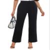 LITHYC Solid Flare Leg Pants (Color : Black, Size : X-Small) view 1