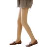 Girls Thick Fleece Lined Tights for Toddler Kids Winter Solid Color Pantihose High Waist Thick Footed Leggings (Khaki, 6-7 Years) view 1