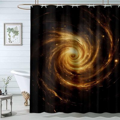 JOSUE Shower Curtain, Gold Shower Curtains for Bathroom Kitchen,Bath Curtains Waterproof Quick-Dry Polyester Fabric Shower Curtain with 12 Hooks,Bathroom Curtains - 150x180cm(59x71in)