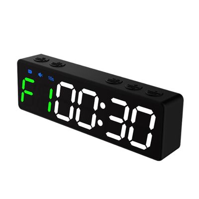 Mini Gym Timer, Interval Timer Clock with LED Display Screen, Upgradecircuit Board, 5 Switching Modes and Eight Fitness Modes, Ultr A-Long Standby and Easy to Operate, for Kids, Sports Teachers