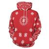 Red Bandana Pattern Adult Hooded Sweatshirt Pullover Hoodie Casual Graphic Printed view 1