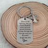RFTWXHPN New Driver Gifts Keychains for Teen Boys Girls May Your Guardian Angel Ride with You Keychain for Son Dad Trucker Bus Driver Ride Drive Safe Key Chains for Husband Daughter view 2