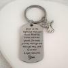 RFTWXHPN New Driver Gifts Keychains for Teen Boys Girls May Your Guardian Angel Ride with You Keychain for Son Dad Trucker Bus Driver Ride Drive Safe Key Chains for Husband Daughter view 4