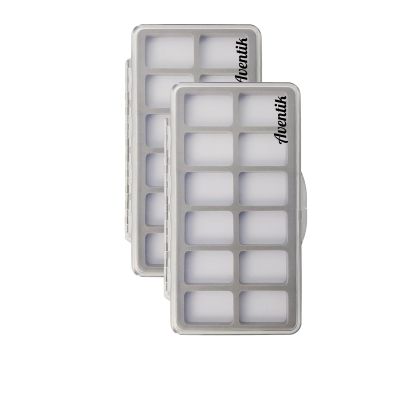 Aventik Fly Fishing Boxes Super Slim Transparent Design Magnetic Pad Compartments Tackle Foam Boxes 7.3X3.8X0.5inch(2-H34-12C)
