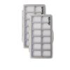 Aventik Fly Fishing Boxes Super Slim Transparent Design Magnetic Pad Compartments Tackle Foam Boxes 7.3X3.8X0.5inch(2-H34-12C)