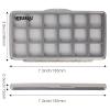 Aventik Fly Fishing Boxes Super Slim Transparent Design Magnetic Pad Compartments Tackle Foam Boxes 7.3X3.8X0.5inch2-H34-18C) view 2