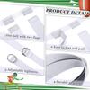 14 Pcs 14/28 Player Flag Football Belt Set Adjustable, White view 3