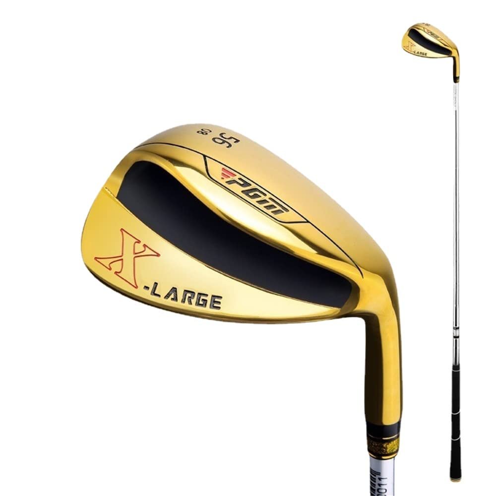 Get More Distance and Control in Your Short Game Right Handed Golf Club Wedge with 56/60 Degree Loft (56D,Gold)