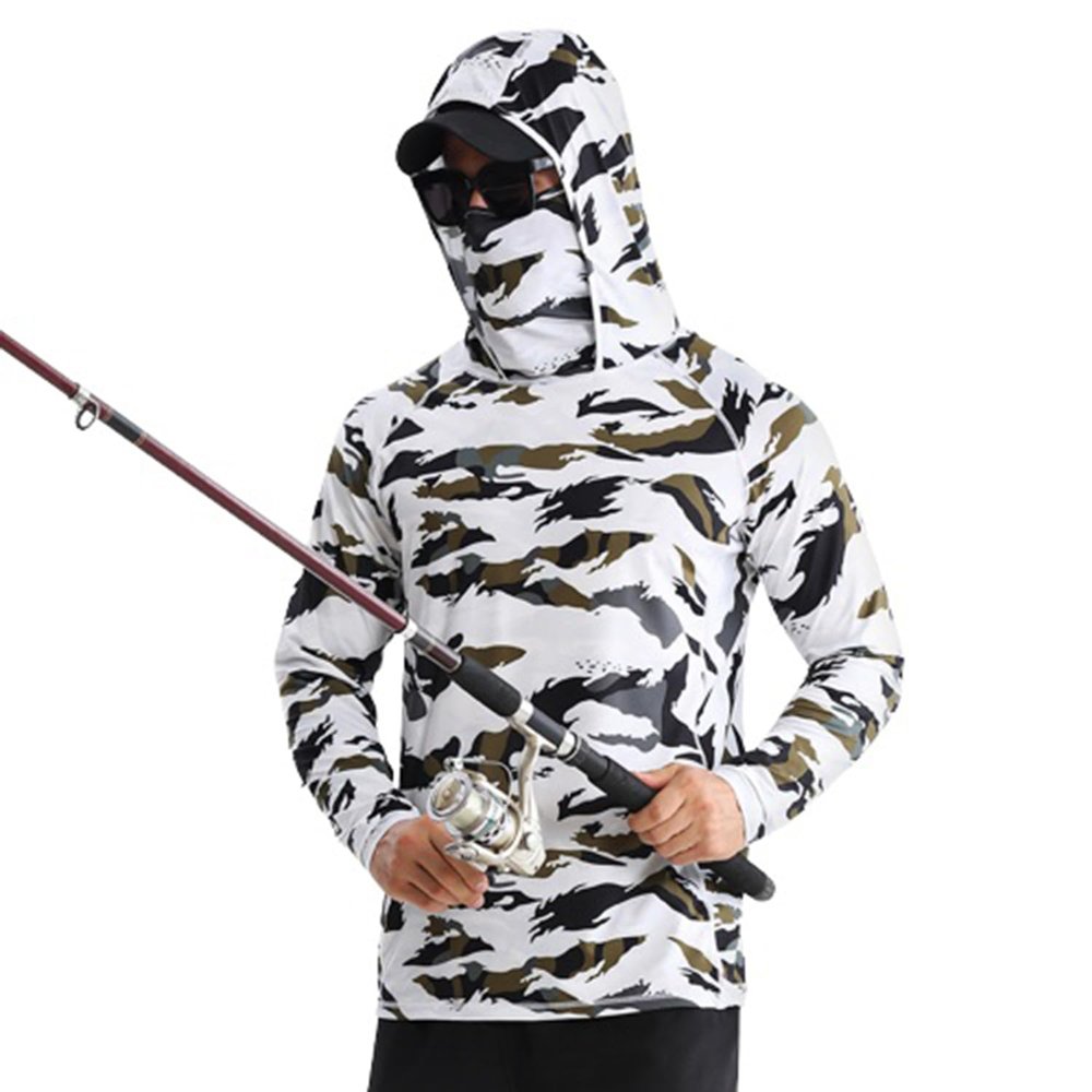 6-in-1 professional UPF50+ Fishing Clothing, 2023 New Breathable Soft Elasticity Cool Sun Protection Clothing (E,2XL)