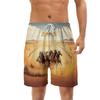 228CLOSET Horse Yards Mens Swim Trunks - Racing Quick Dry Swim Shorts Lining Swimwear Bathing Suits with Pockets Seri 01 Size 2XL view 2