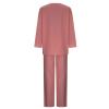 2023 Summer Fall Lounge Sets Women 2 Piece Outfits Fashion Long Sleeve Solid Tops and Long Pants Tracksuit Pajama Set view 4