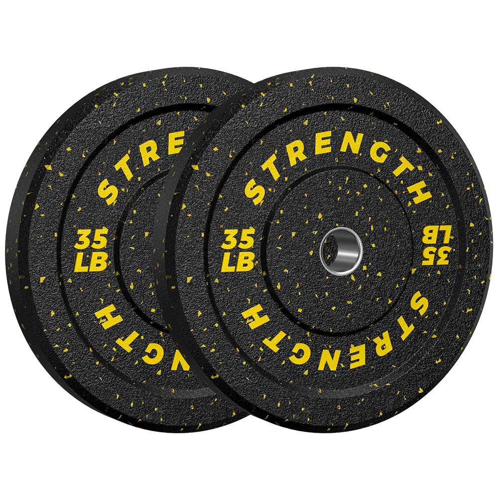 XDDIAS 2-Inch Bumper Plates, Barbell Rubber Olympic Weight Plates Set for Home Gym Strength Training, 20-260lbs, Multiple Options
