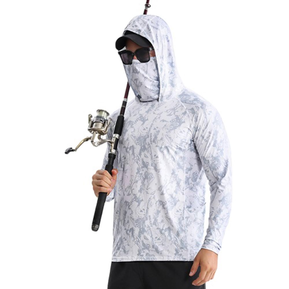 6-in-1 professional UPF50+ Fishing Clothing, 2023 New Breathable Soft Elasticity Cool Sun Protection Clothing (F,4XL)