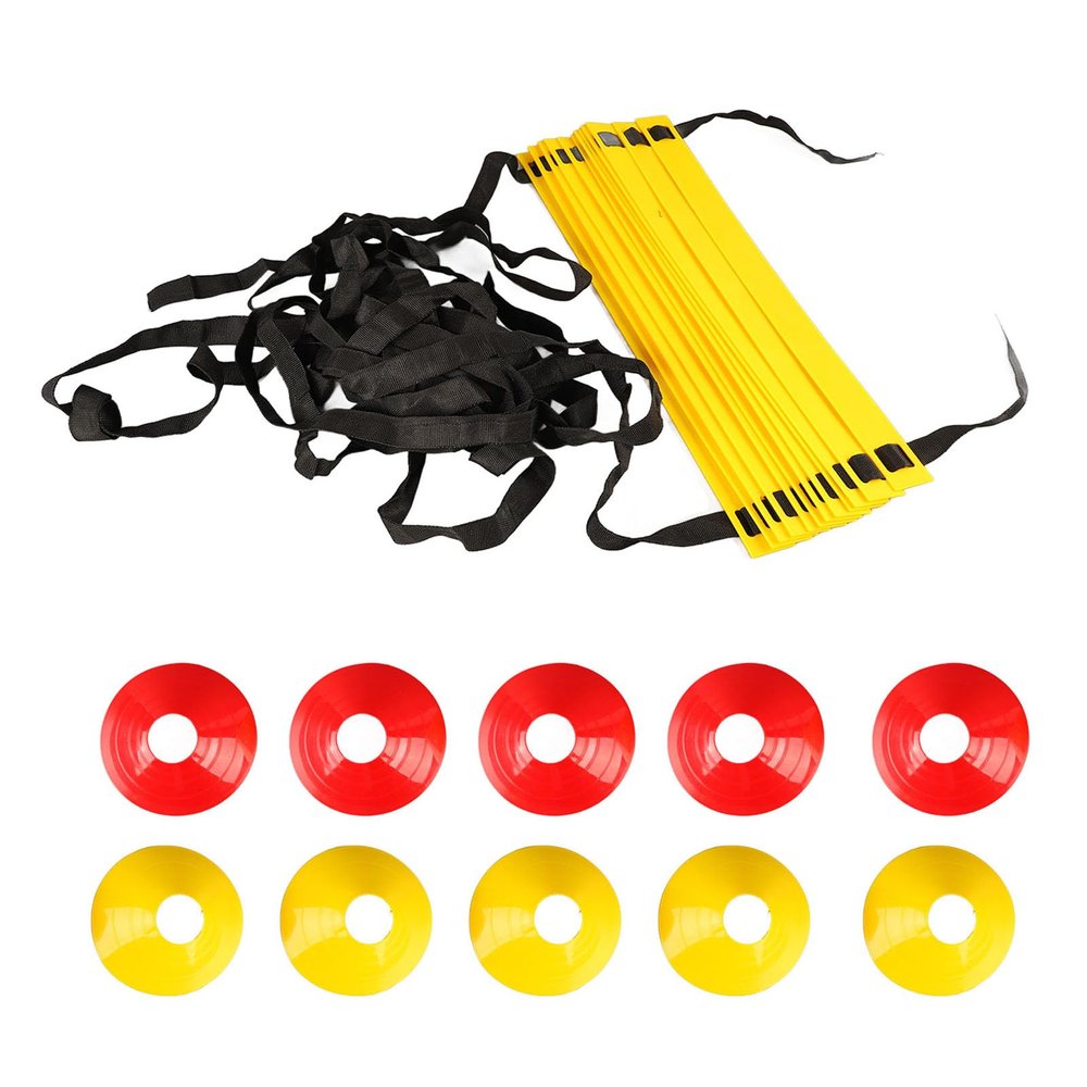 DAUERHAFT Speed Agility Training Kit with Agility Ladder Soccer Cones Carrying Bag for Soccer Speed Training Equipment