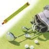 B Baosity Golf Alignment Rod Cover Golf Head Cover PU Leather Hold at Least 2 Sticks Double Sided Embroidered Headcover Case for Swing Trainer Aiming, Yellow view 3