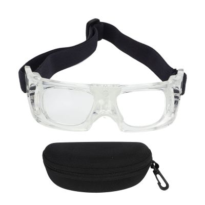 HERCHR Sports Goggles Glasses Kids Racquetball Basketball Football Eyewear Protective Glasses Impact Resistant Glasses for Youth(White)