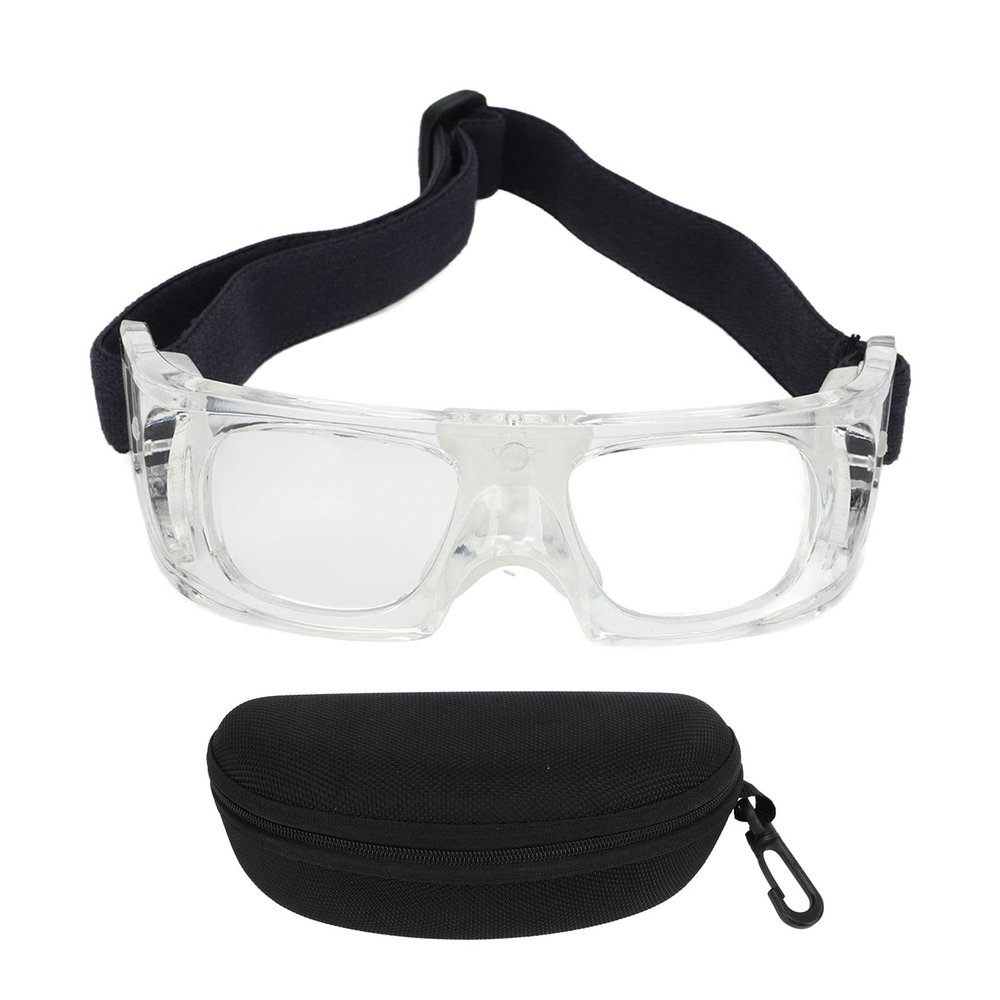 HERCHR Sports Goggles Glasses Kids Racquetball Basketball Football Eyewear Protective Glasses Impact Resistant Glasses for Youth(White)
