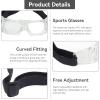 HERCHR Sports Goggles Glasses Kids Racquetball Basketball Football Eyewear Protective Glasses Impact Resistant Glasses for Youth(White) view 2