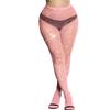 VINICUNCA Fishnet Stockings for Women Sparkly Rhinestone Fishnet Tights Multi Pack (US, Alpha, Medium, X-Large, Regular, Regular, Pink-mini Grid) view 1