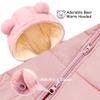 BYFRI Toddler Girl Snow Suit Baby Winter Clothes 12-18 Months Newborn Coat Infant Cozy Jumpsuit Cute Bear Hooded Outerwear for Girls view 4