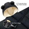 BYFRI Baby Boys Girls Snowsuit Clothes Toddler Bear Hooded Winter Coat Infant Cozy Outfit 12-18 Months Newborn Jumpsuit for Unisex view 4