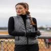 Long Sleeve Workout Top Mock Neck(Black,M) view 4