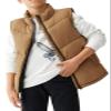 Meikulo Boys Zip Up Puffer Vest Kids Stand Collar Quilted Gilet Sleeveless Jackets Outwear with Pockets view 2