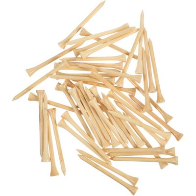 Sosoport 50pcs Golf Spikes Bamboo Golf Tees Stinger Tee Multifunctional Supplies