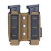 IDOGEAR Pistol Mag Pouch Molle Magazine Pouch 9MM Double Stack Elastic Magazine Holster with Inner Loop Panel Laser-Cut Hardshell Mag Carrier (Coyote Brown) view 2