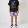 BOOMLEMON Men's Basketball Shorts Casual Workout Athletic Shorts Mesh Flame Graphic Print Running Short Pants(Purple XL) view 2