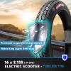 MZBZYU 16x2.125 Tubeless Electric Bike Tire, Super Anti-Stab, Heavy Duty Design, 16 Inch, Ebike Tire with Angled Valve and Core Remover view 3