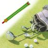 kowaku Golf Alignment Rod Cover Case PU Leather Well Made Hold 2 Sticks Embroidered Protector Holder for Outdoor Swing Trainer Exercise Aiming, Green view 3