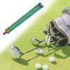 kowaku Golf Alignment Rod Cover Case PU Leather Well Made Hold 2 Sticks Embroidered Protector Holder for Outdoor Swing Trainer Exercise Aiming, Blue view 2