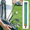 kowaku Golf Alignment Rod Cover Case PU Leather Well Made Hold 2 Sticks Embroidered Protector Holder for Outdoor Swing Trainer Exercise Aiming, Blue view 4