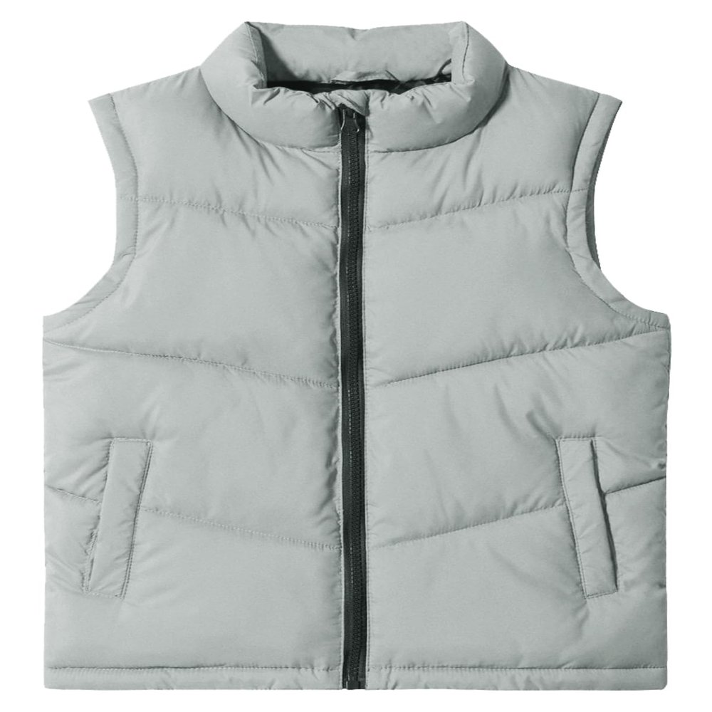Meikulo Boys Zip Up Puffer Vest Kids Stand Collar Quilted Gilet Sleeveless Jackets Outwear with Pockets